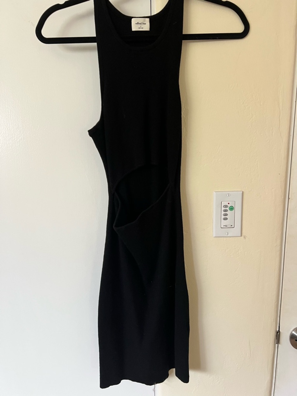 Wilfred Black Cutout Mini Dress